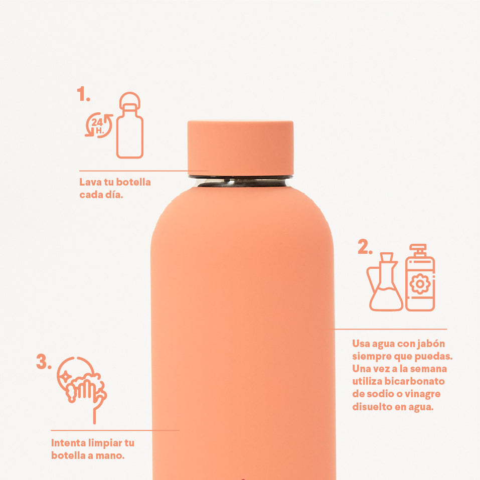 Cómo limpiar correctamente las botellas de agua reutilizables