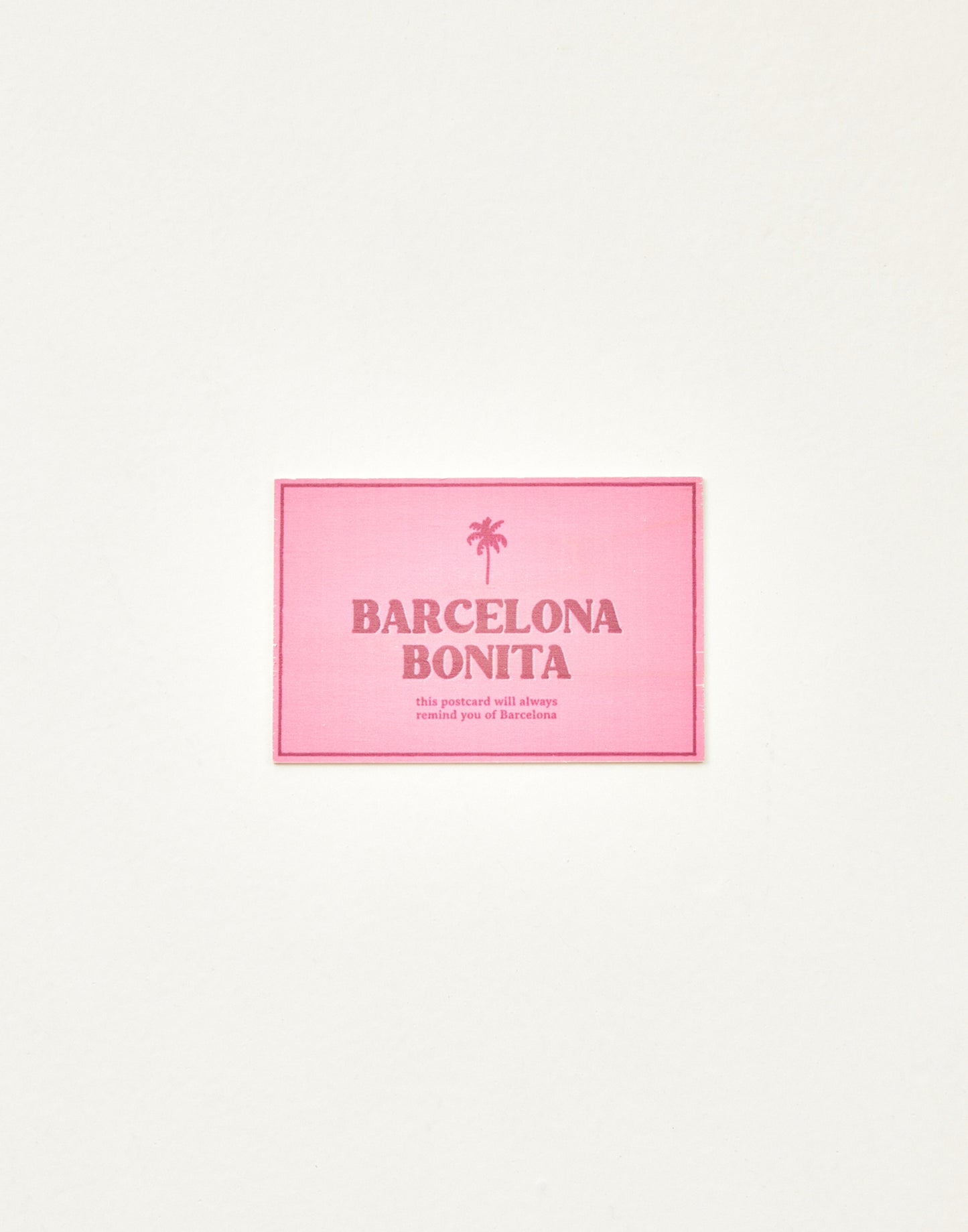 Barcelona Bonita wooden postcard