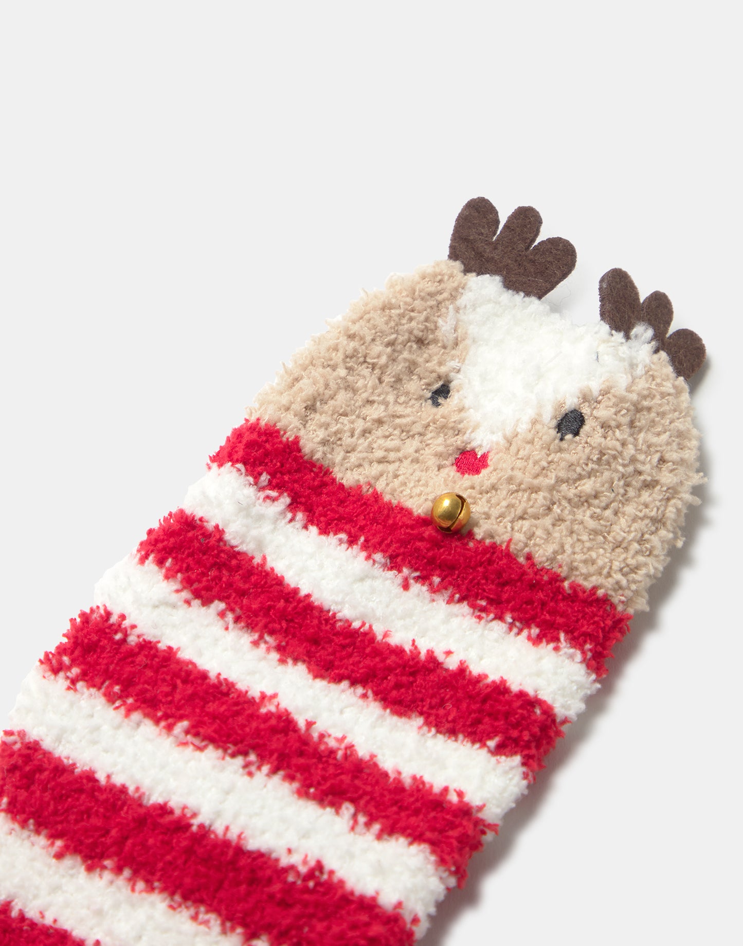 Calcetín fluffy reno