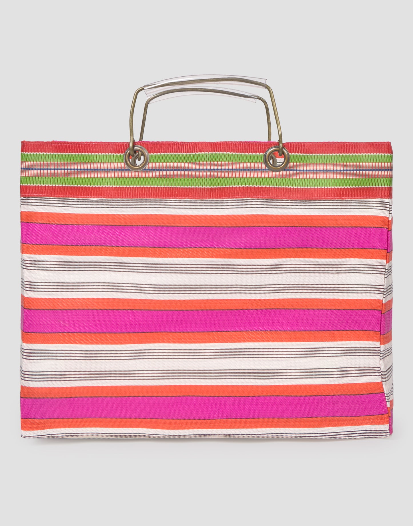 Borsa con due manici in metallo