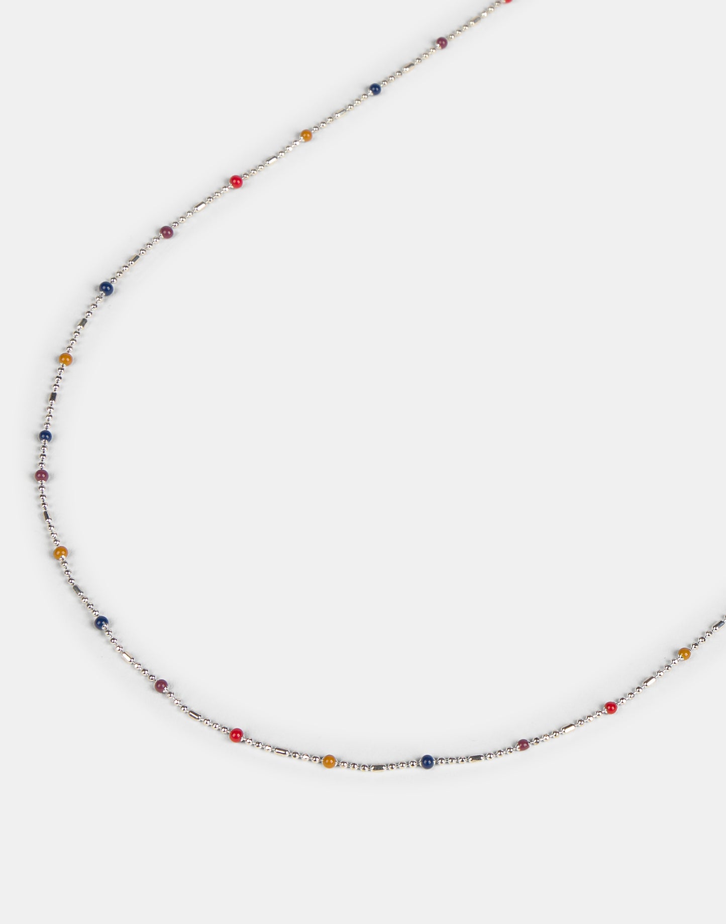 Collar bolitas silver