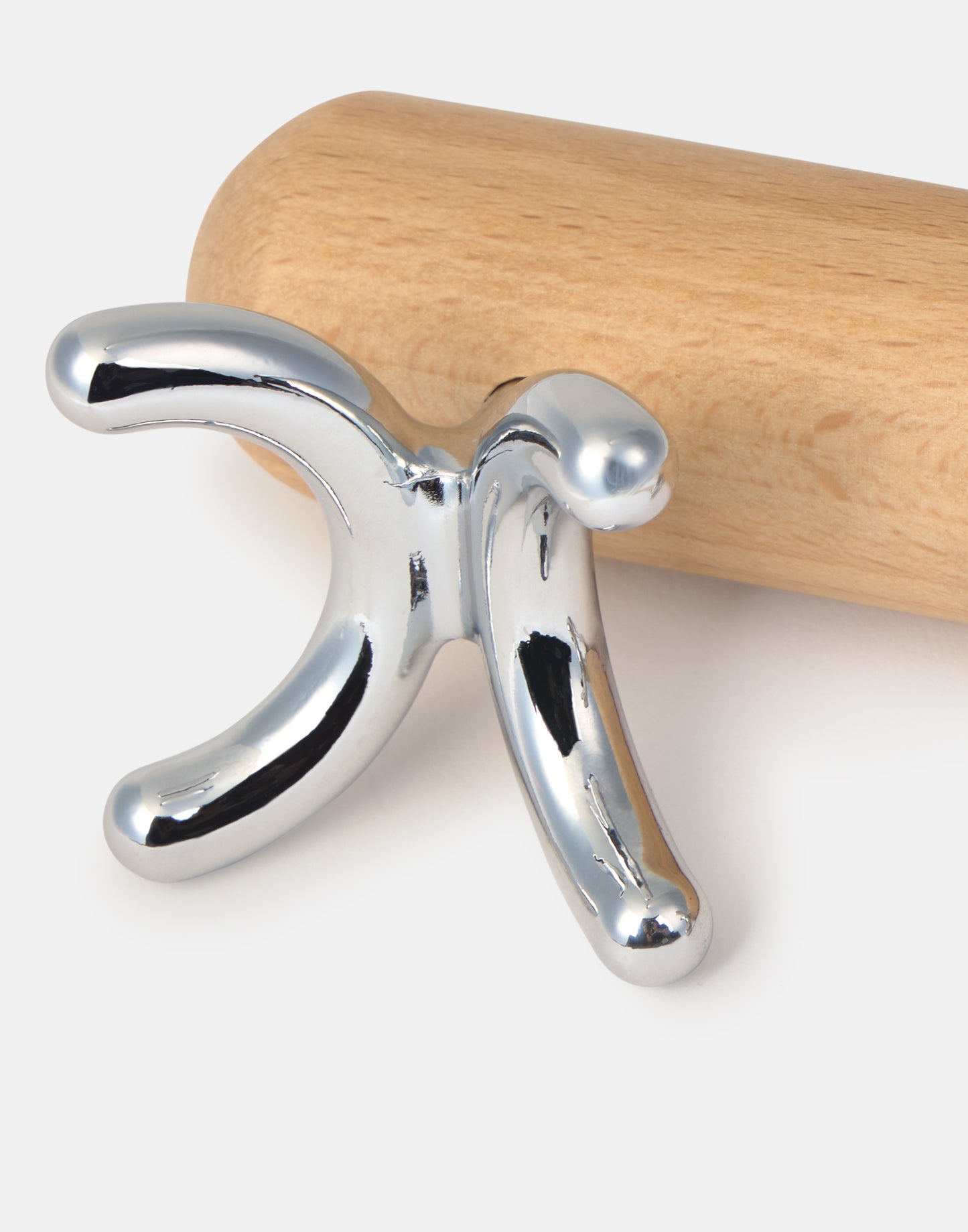 Masajeador espalda madera/metal