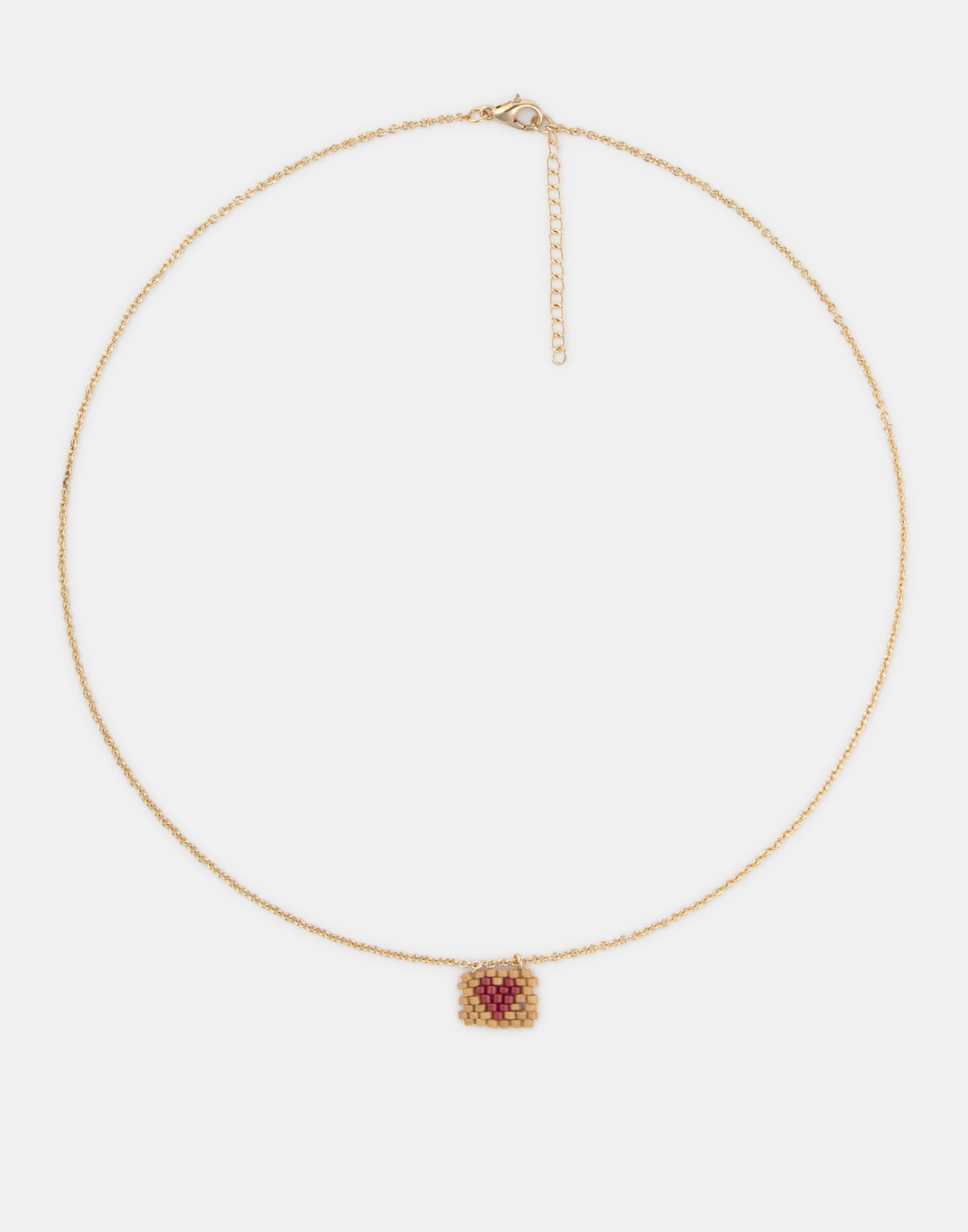 Collar corazón beads