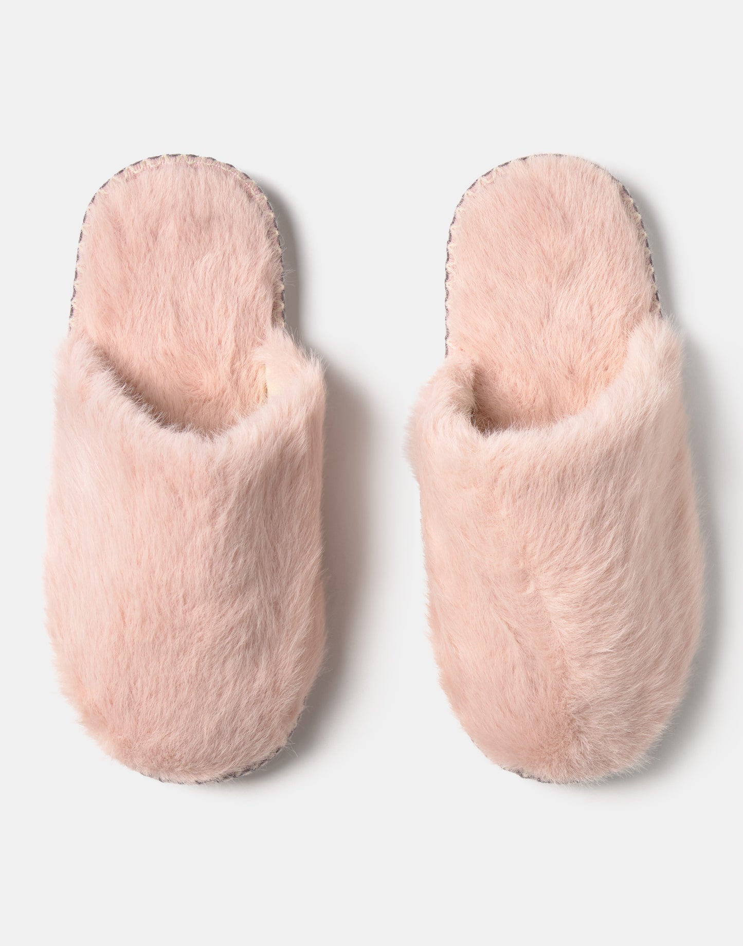 Chaussons ouverts en fourrure