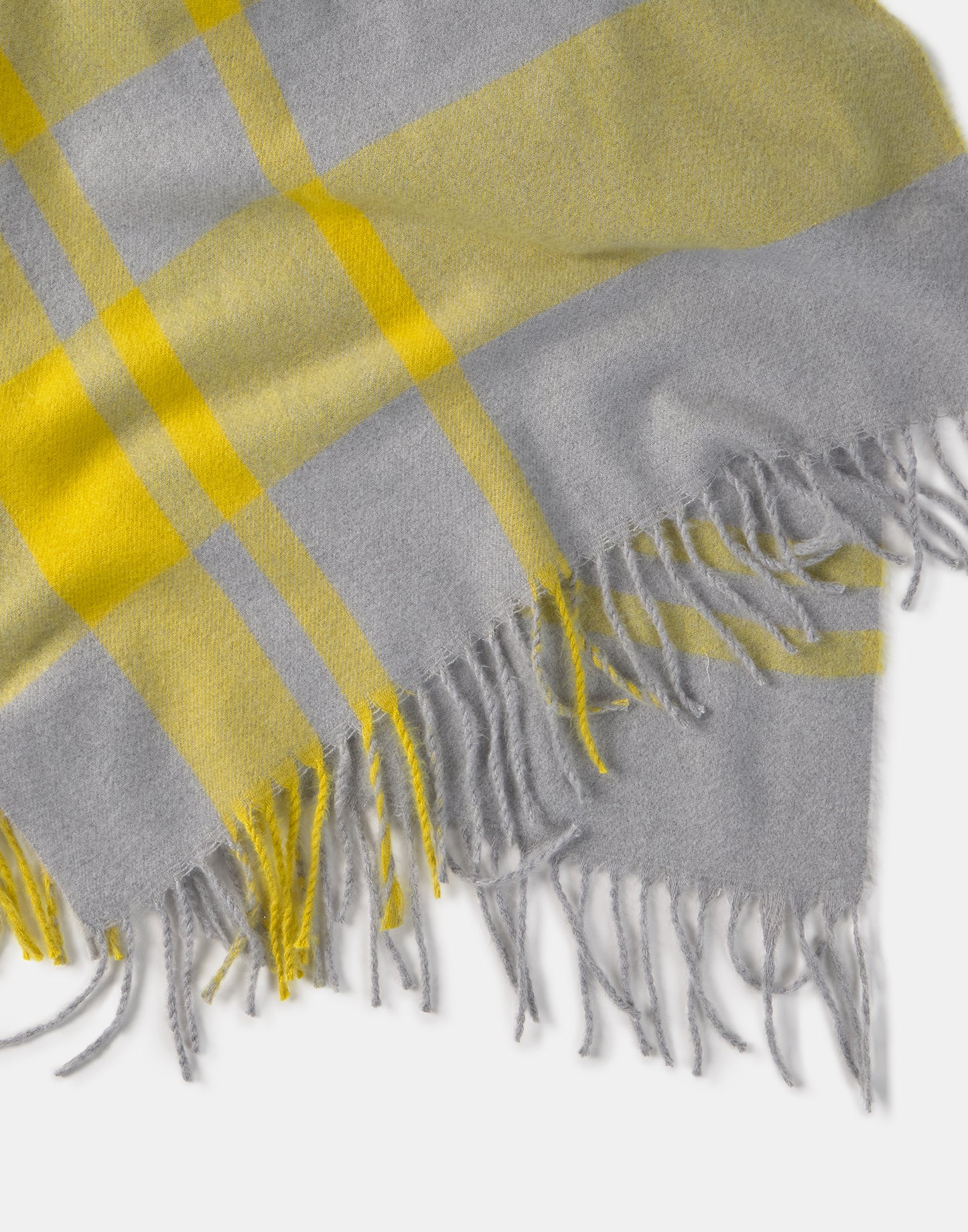 Bufanda fina cuadro amarillo