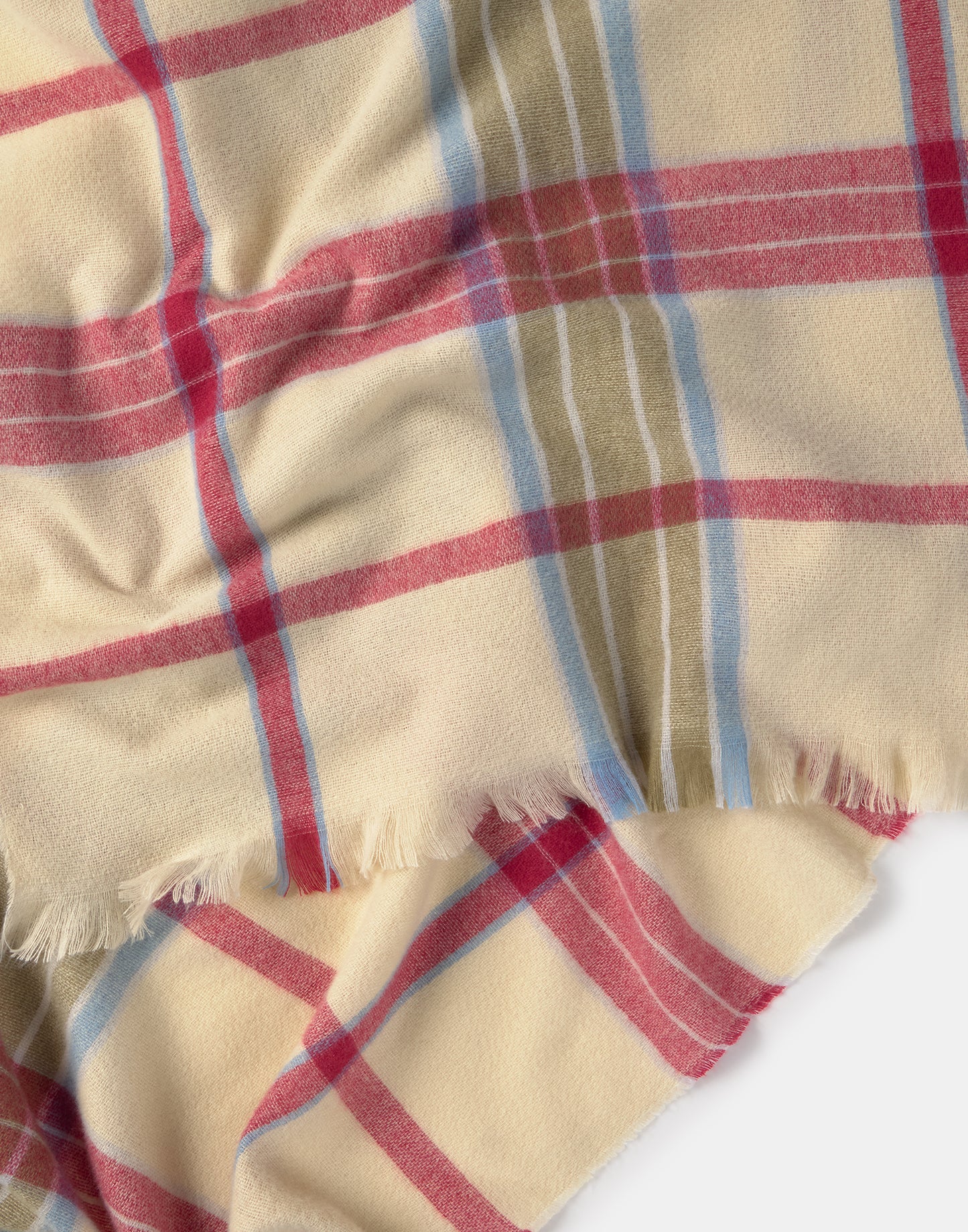 Bufanda fina cuadro fresa