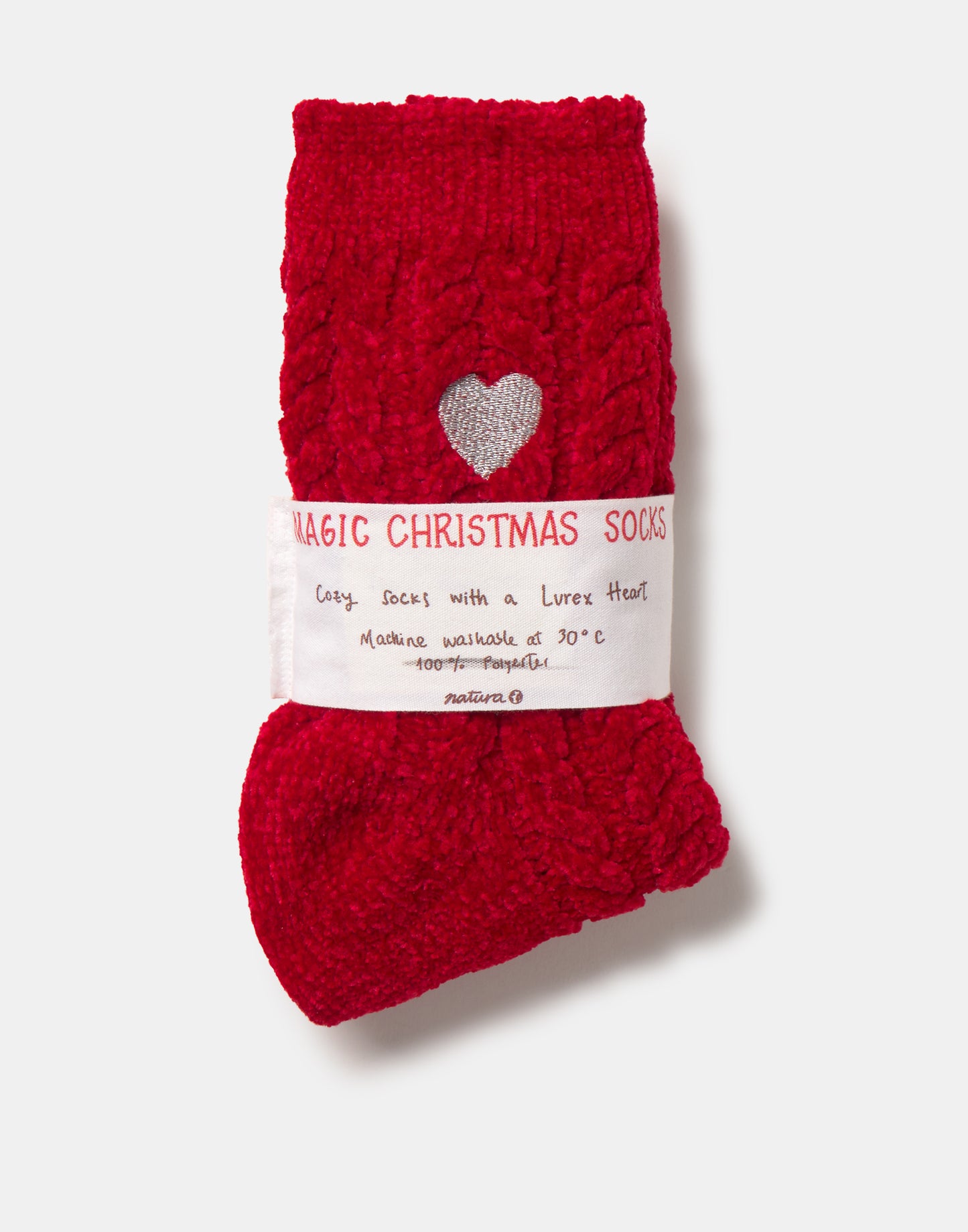 Calcetines corazón lúrex