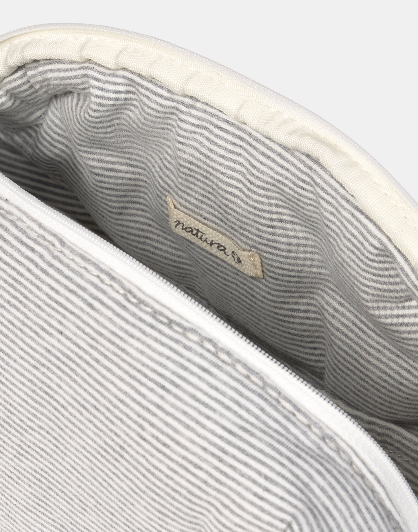 Neceser corazón rayas