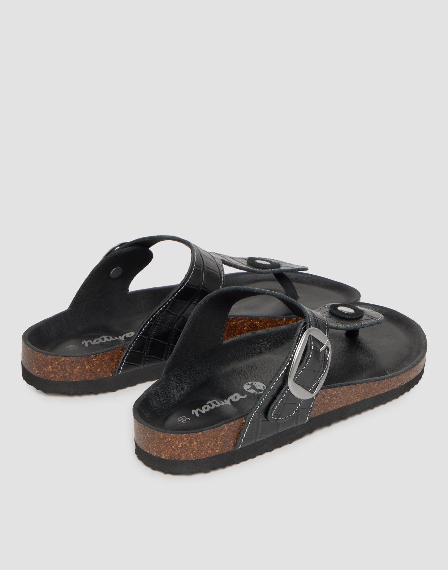 Sandalia dedo ergonómica cocodrilo