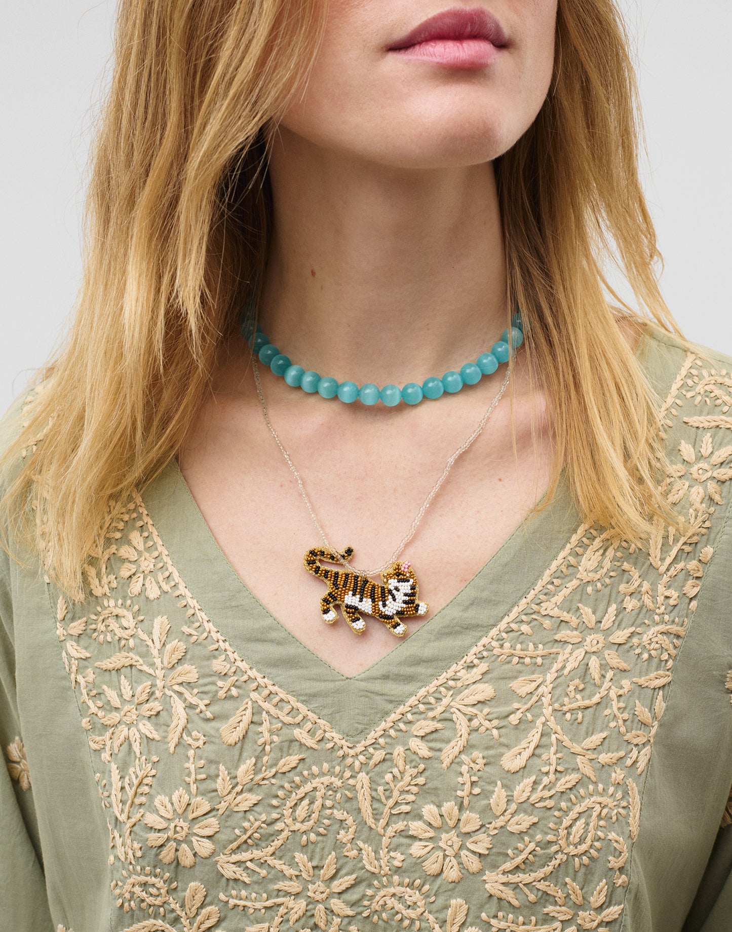 Tiger Beads Necklace