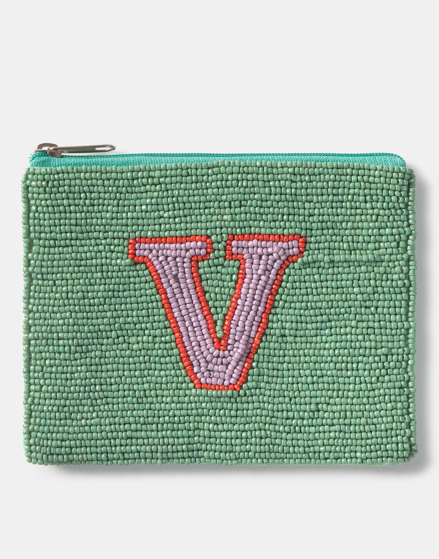 Portamonete con perline Alfabeto