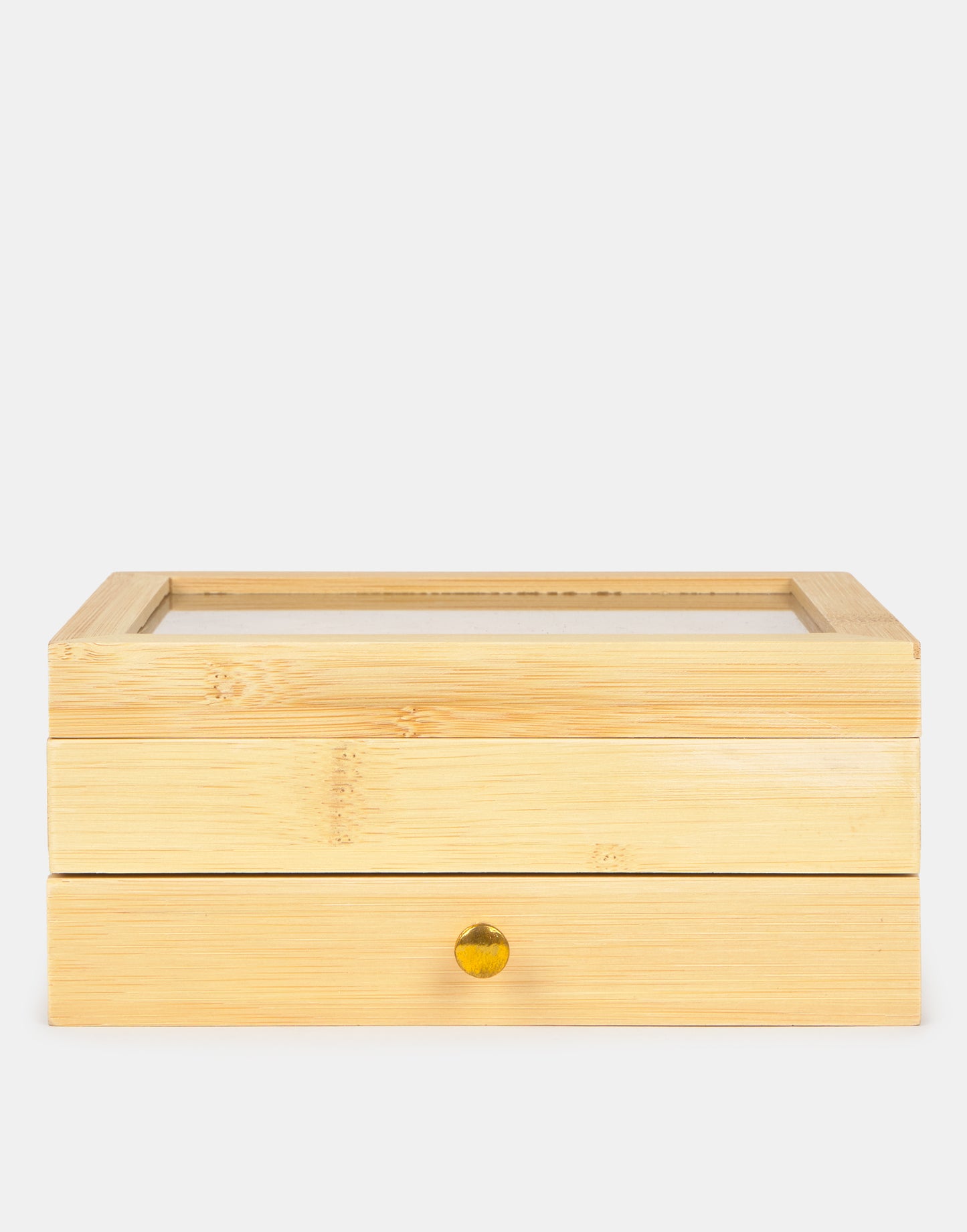 Joyero dos pisos bambú