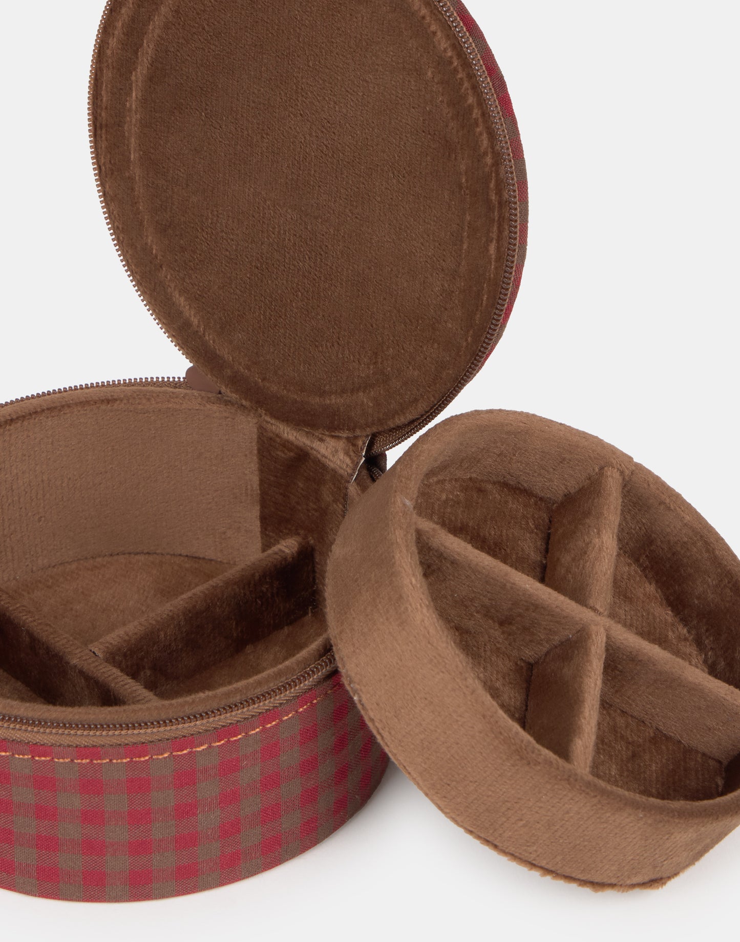 Joyero redondo vichy