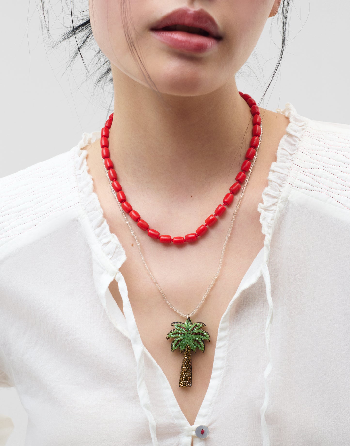 Collar palmera beads