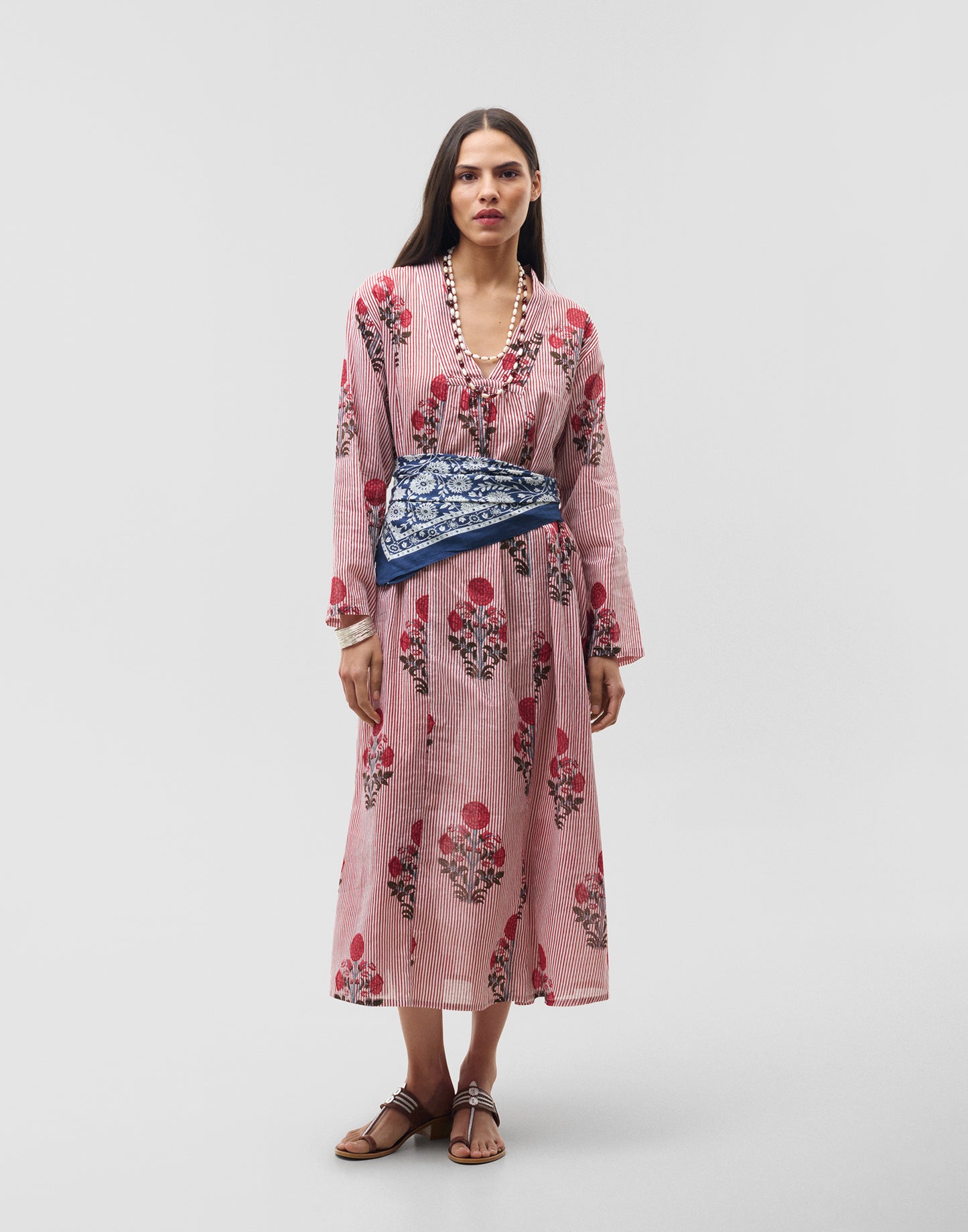 Foulard fleur blanche