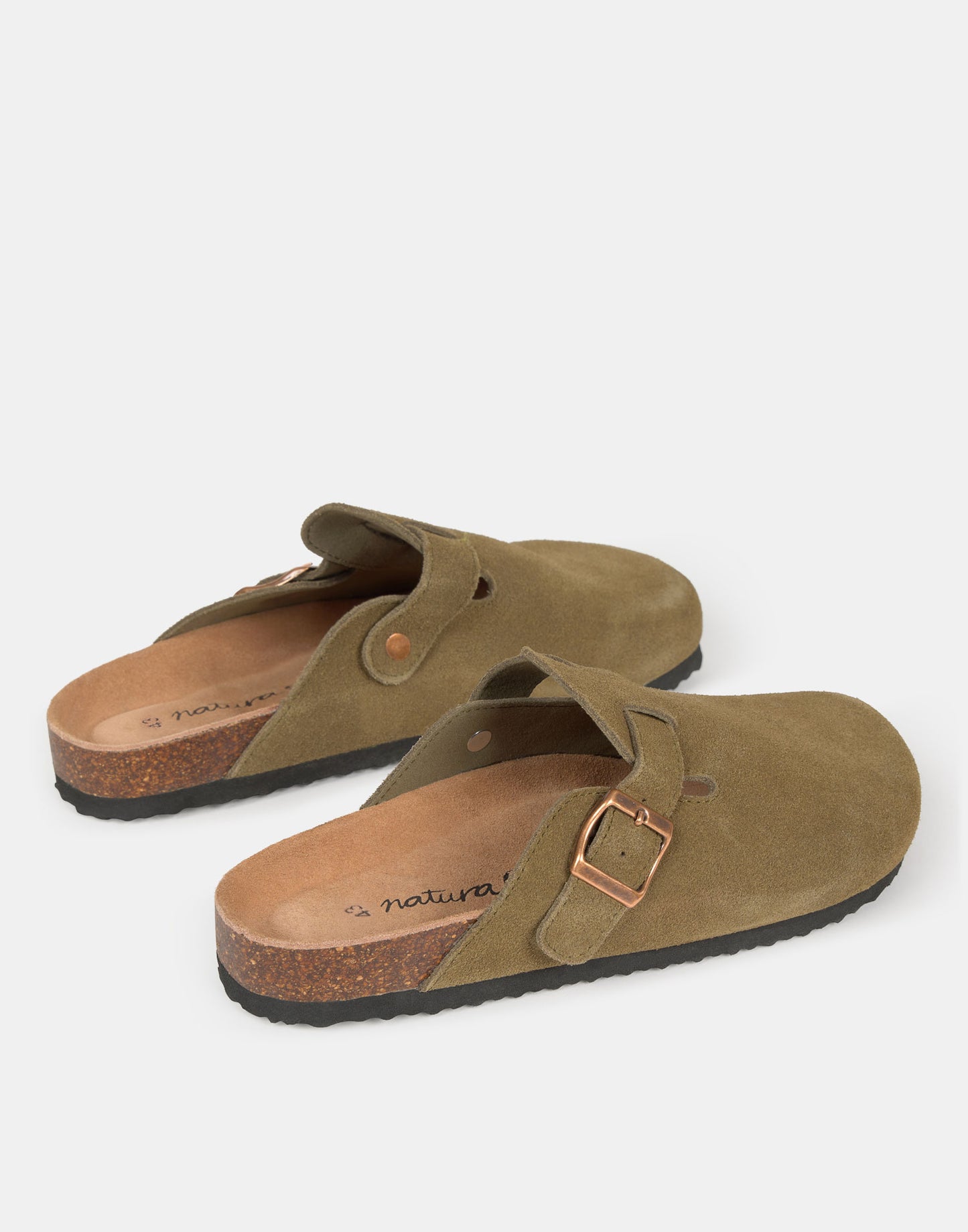 Zueco ergonómico piel hombre