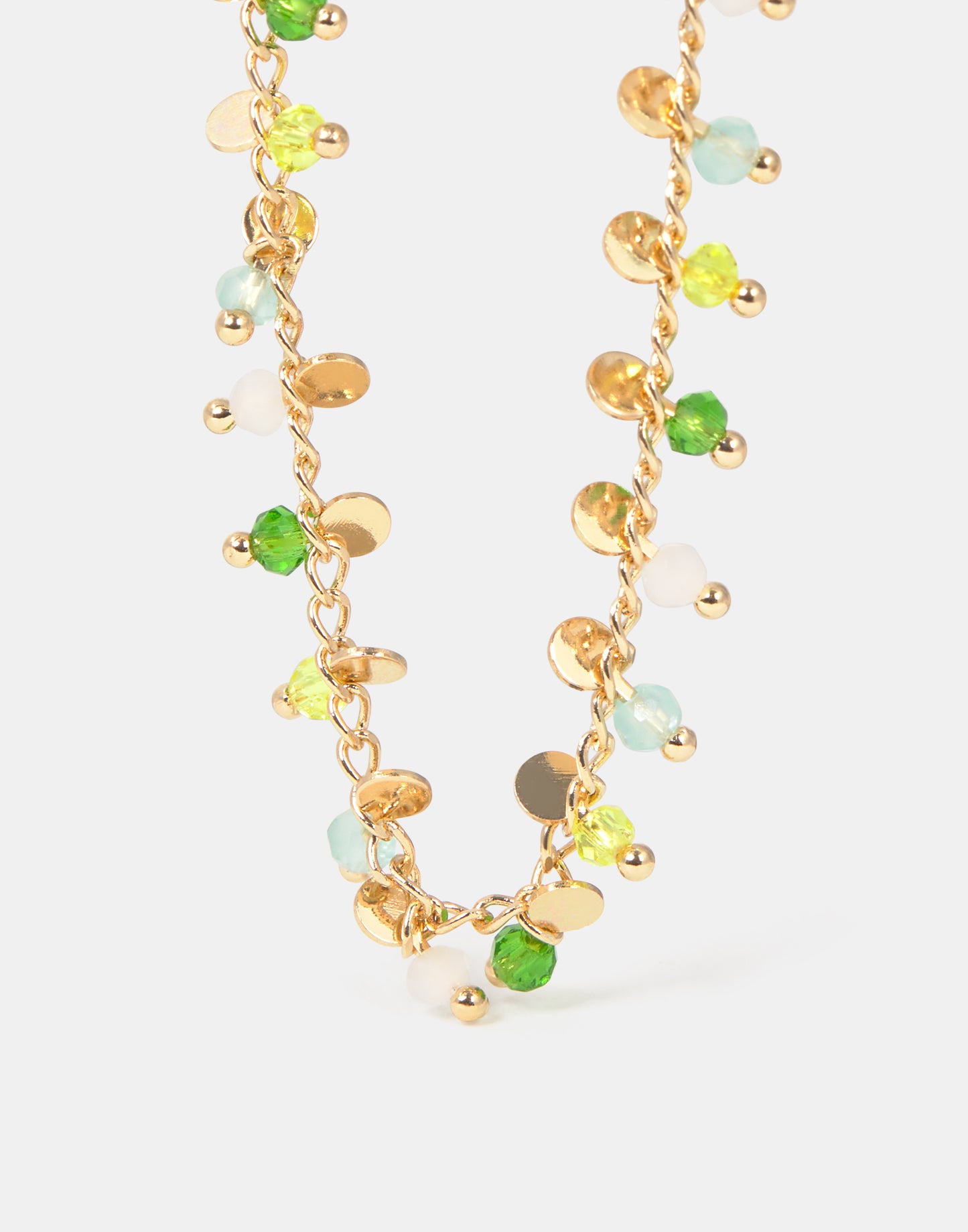 Bead and charm necklace