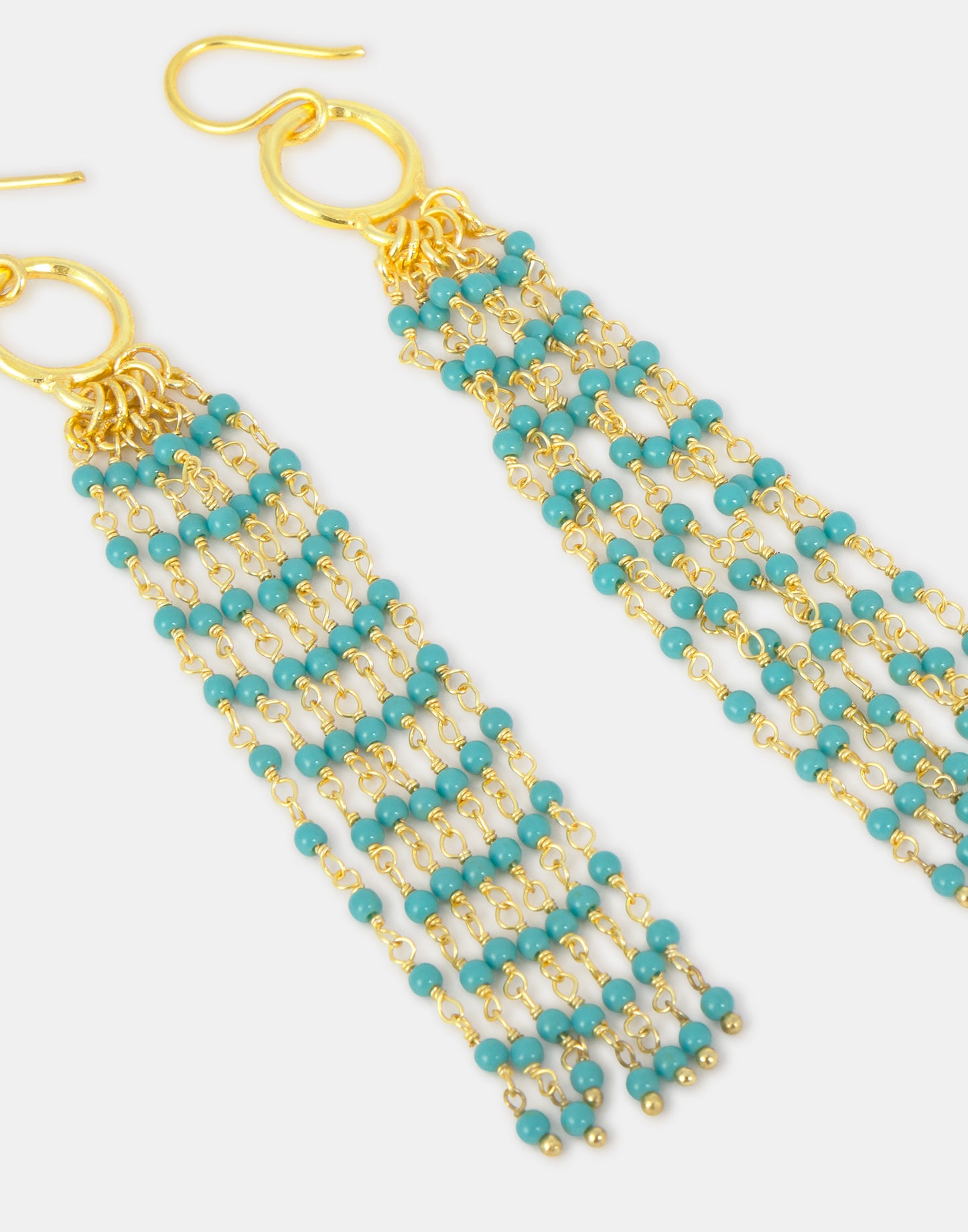 Pendientes beads largos