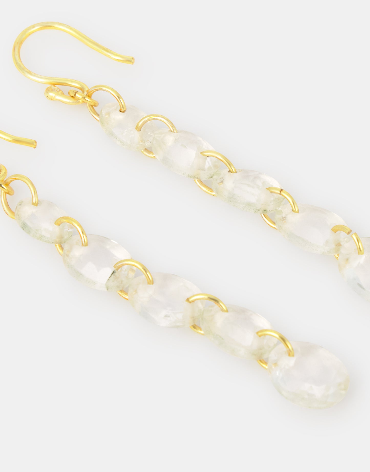 Pendientes largos piedra