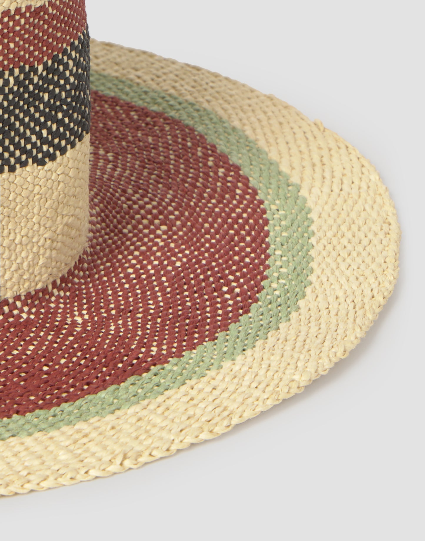 Sombrero cenefas tricolor