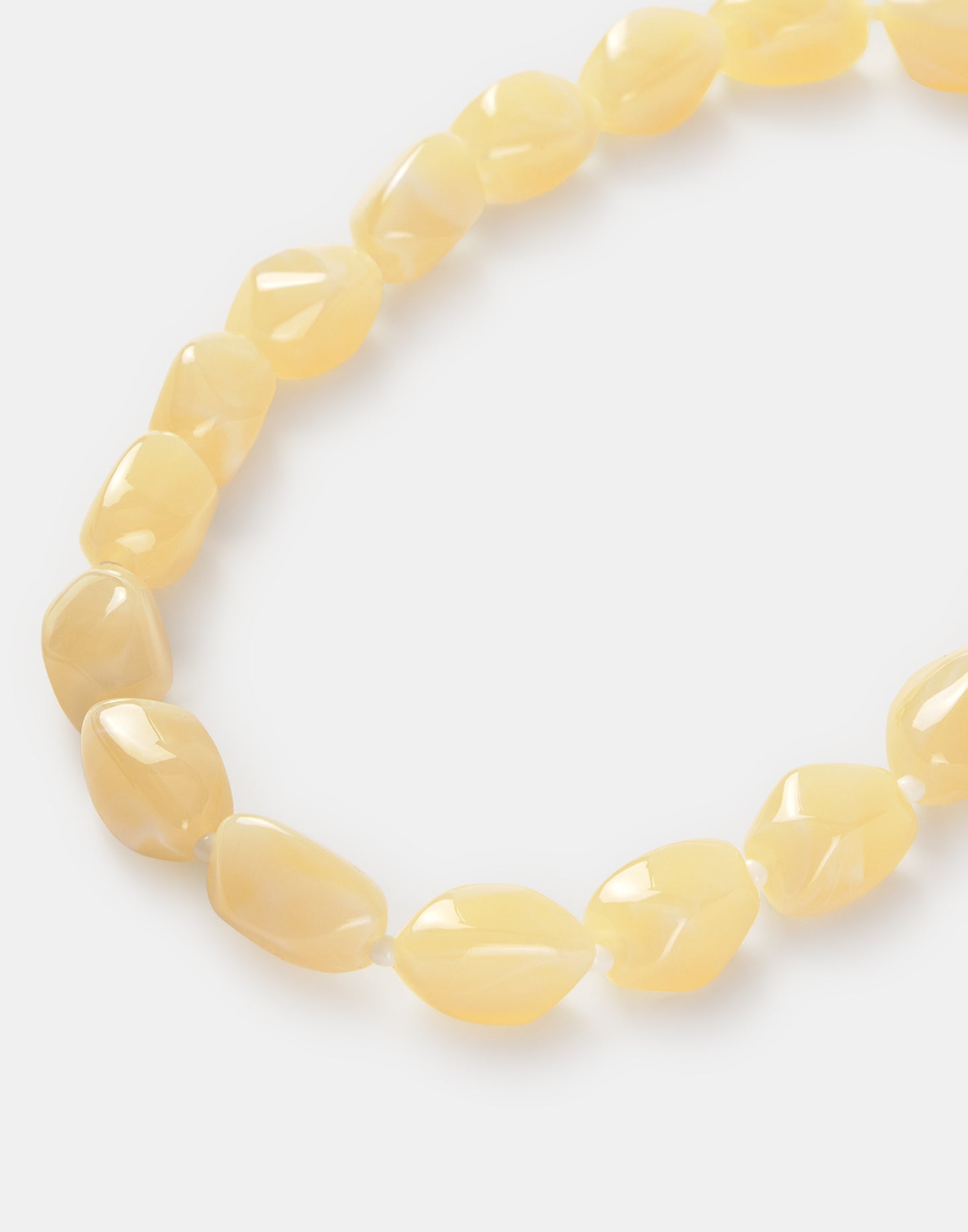 Elastic stone necklace