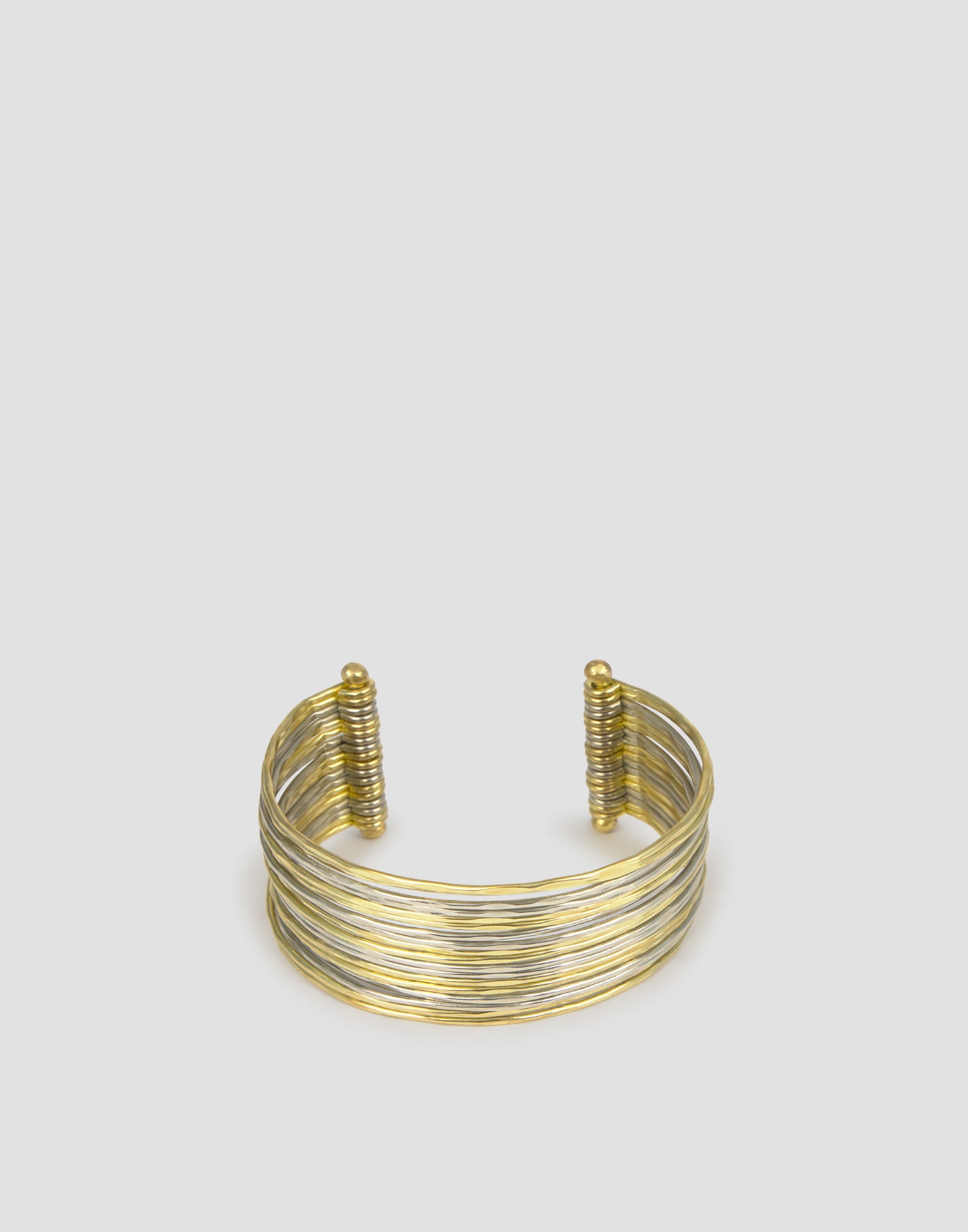 Pulsera rígida bicolor
