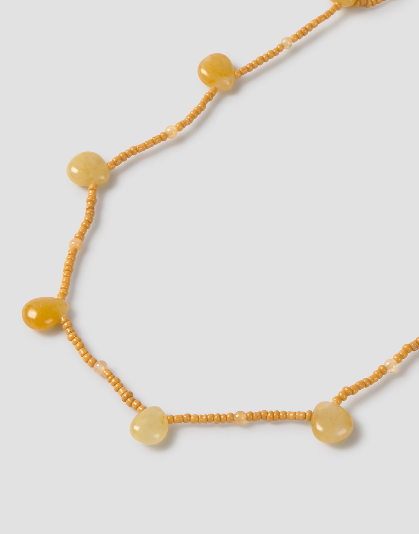 Collar beads piedras largo