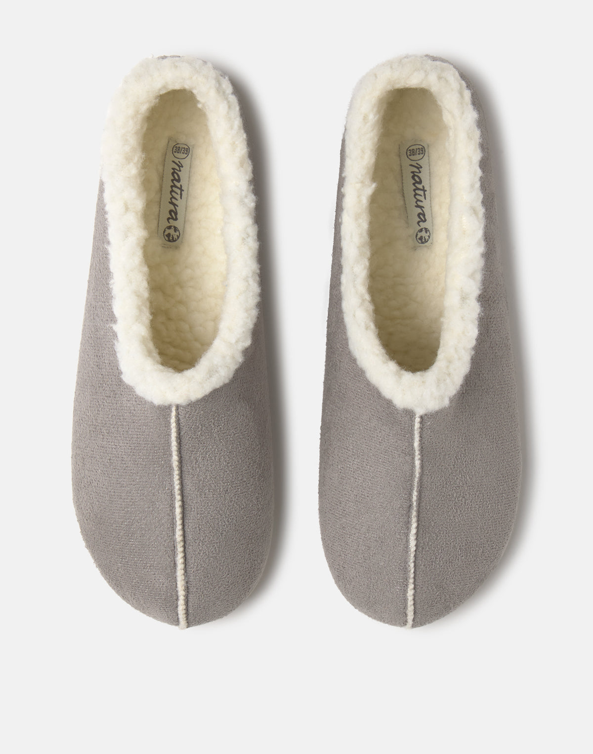 Chaussons fermés effet cuir