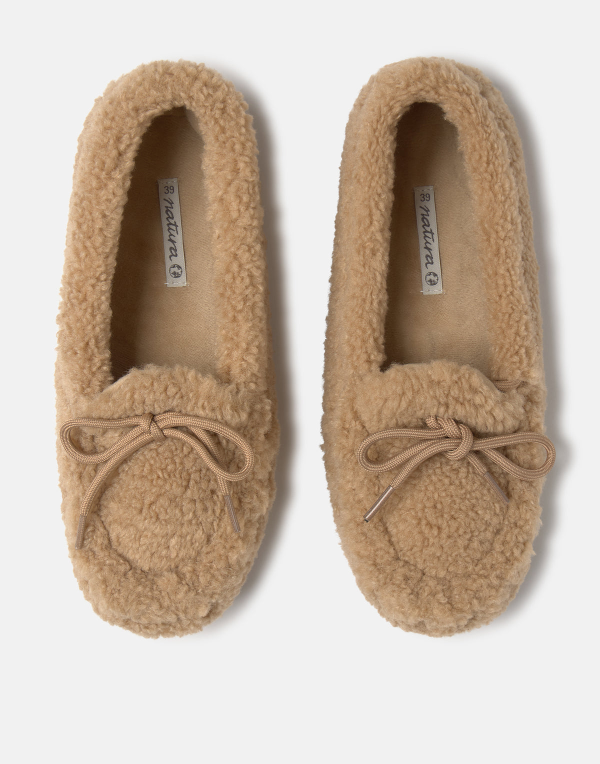 Closed Faux Fur Moccasin Slippers