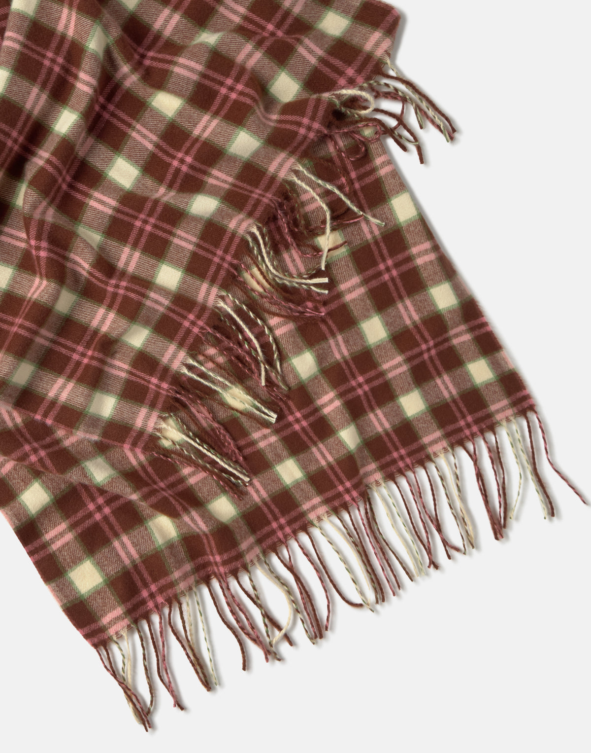 Bufanda fina cuadro burgundy