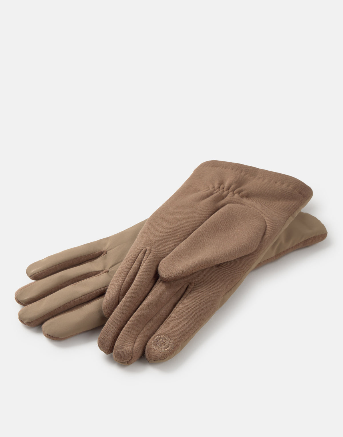 Kombinierte Rippstrickhandschuhe mit Touch-Funktion