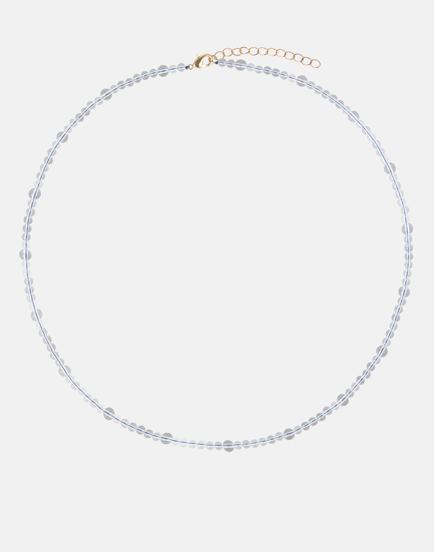Collar cuentas transparentes