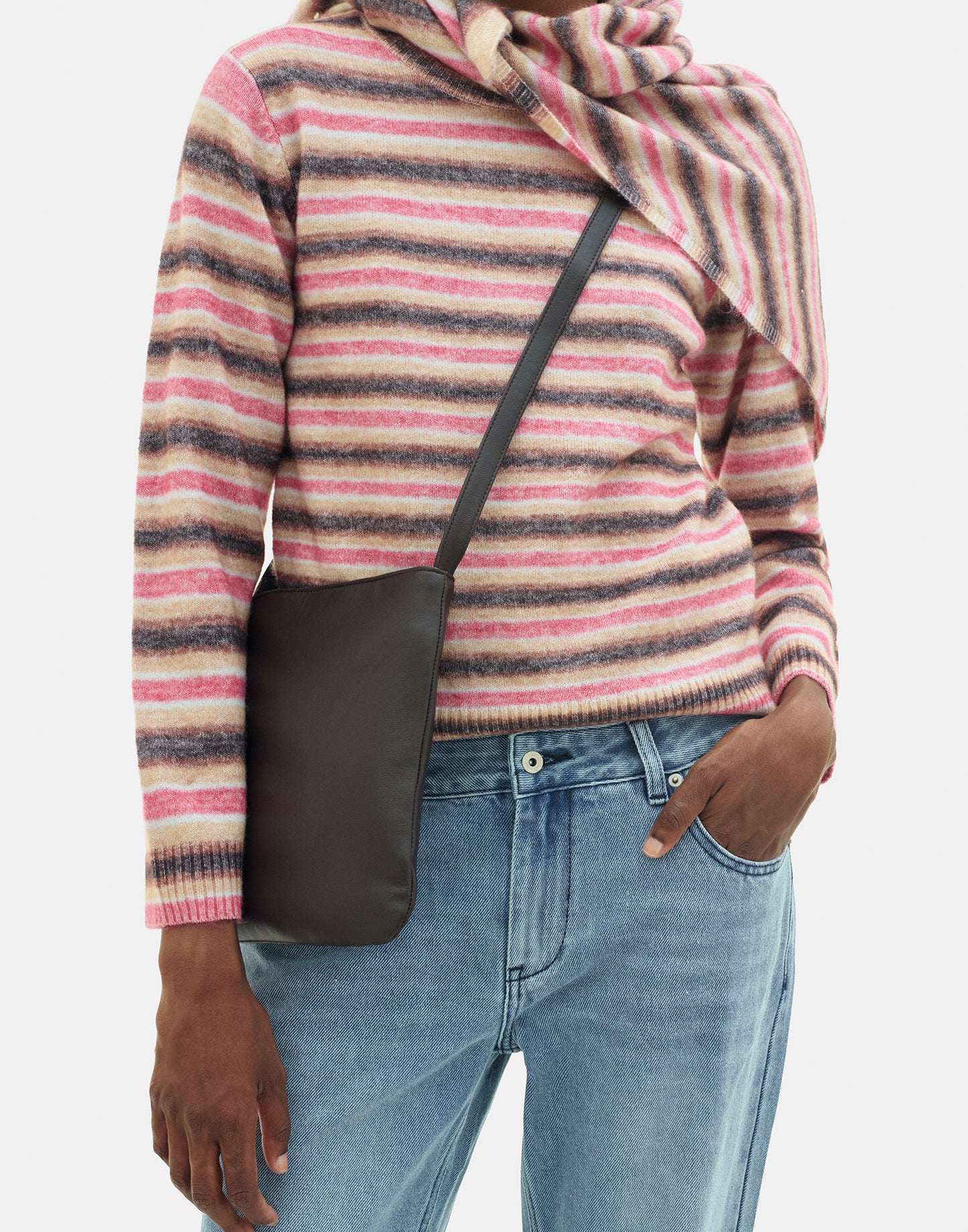 Borsa a tracolla in napa