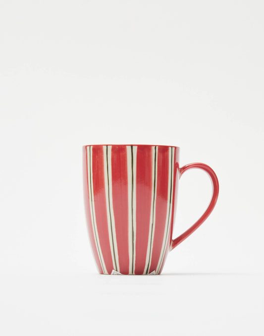 Ceramic cup striped