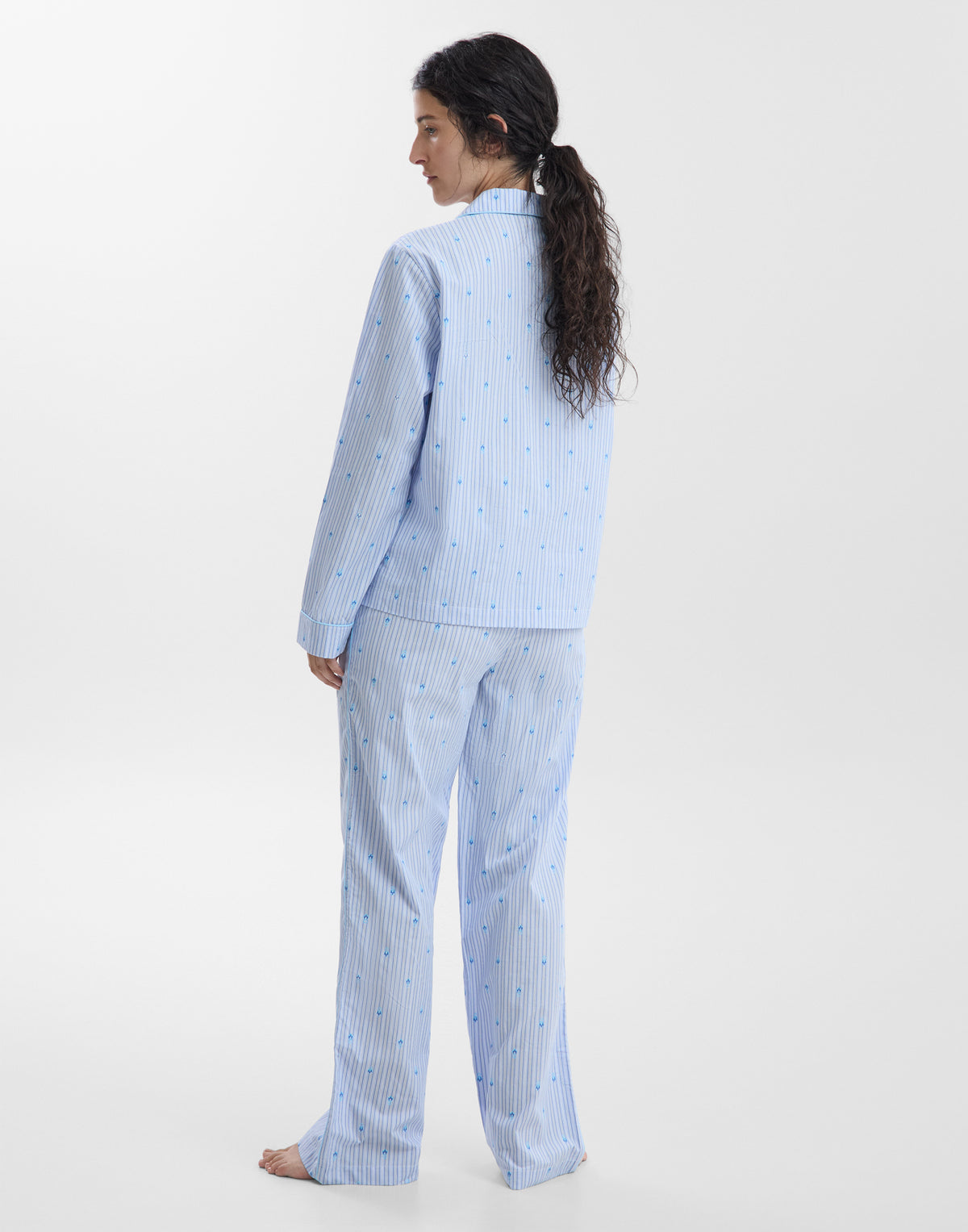 Pigiama Vijaya righe mini fiori