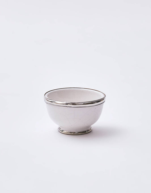 Bowl with silver trim