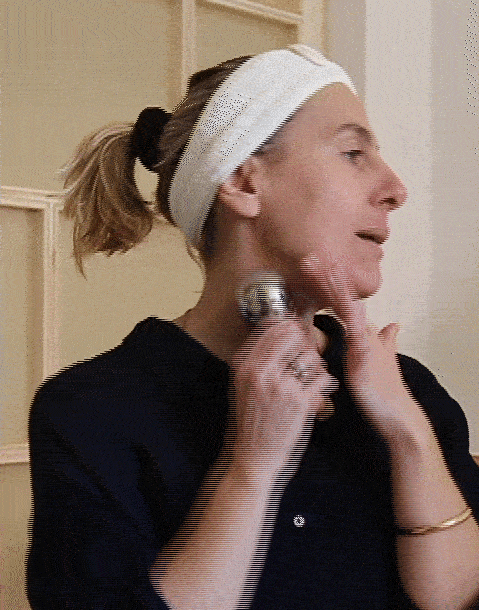 Lollipop facial roller