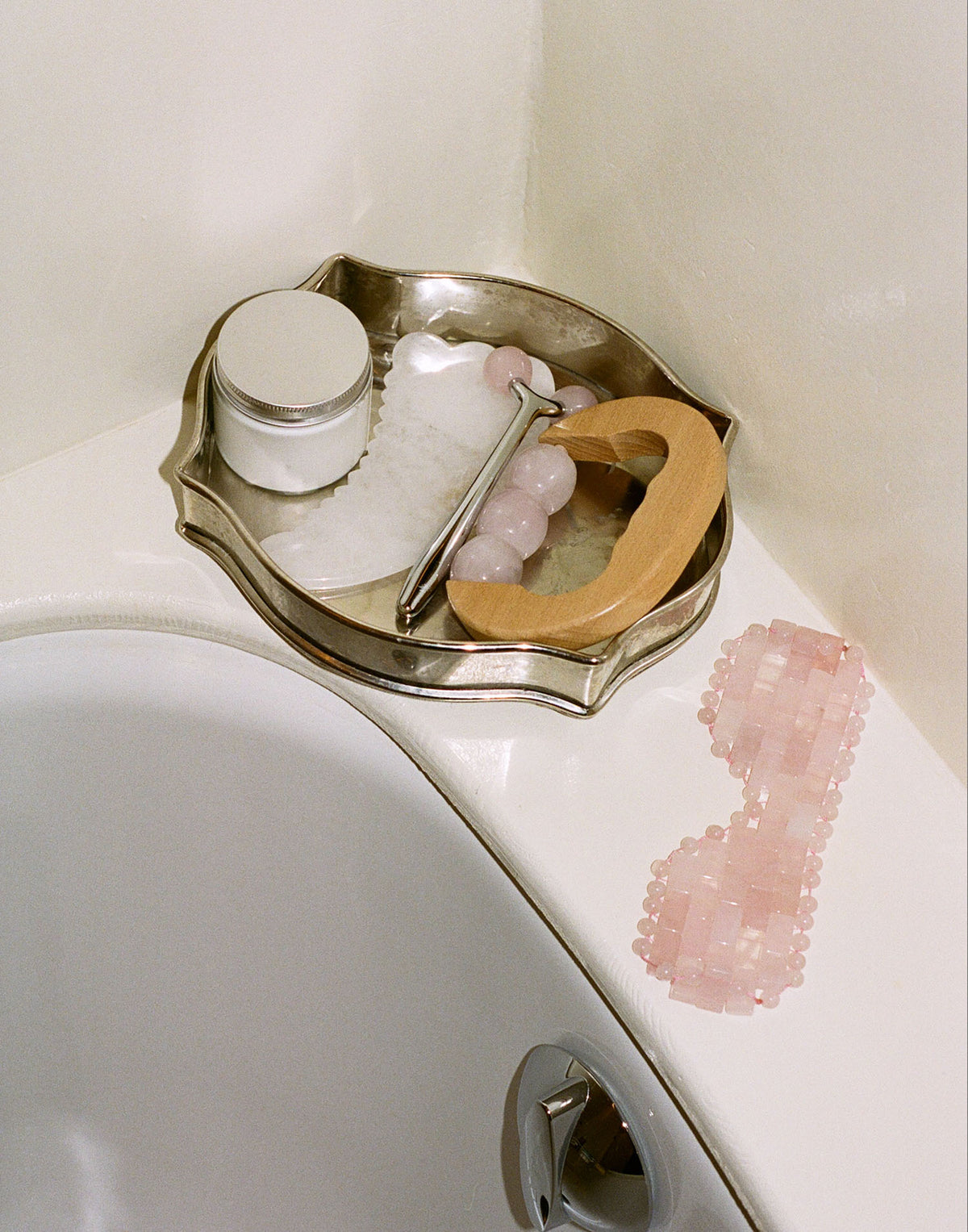 Antifaz cuarzo rosa