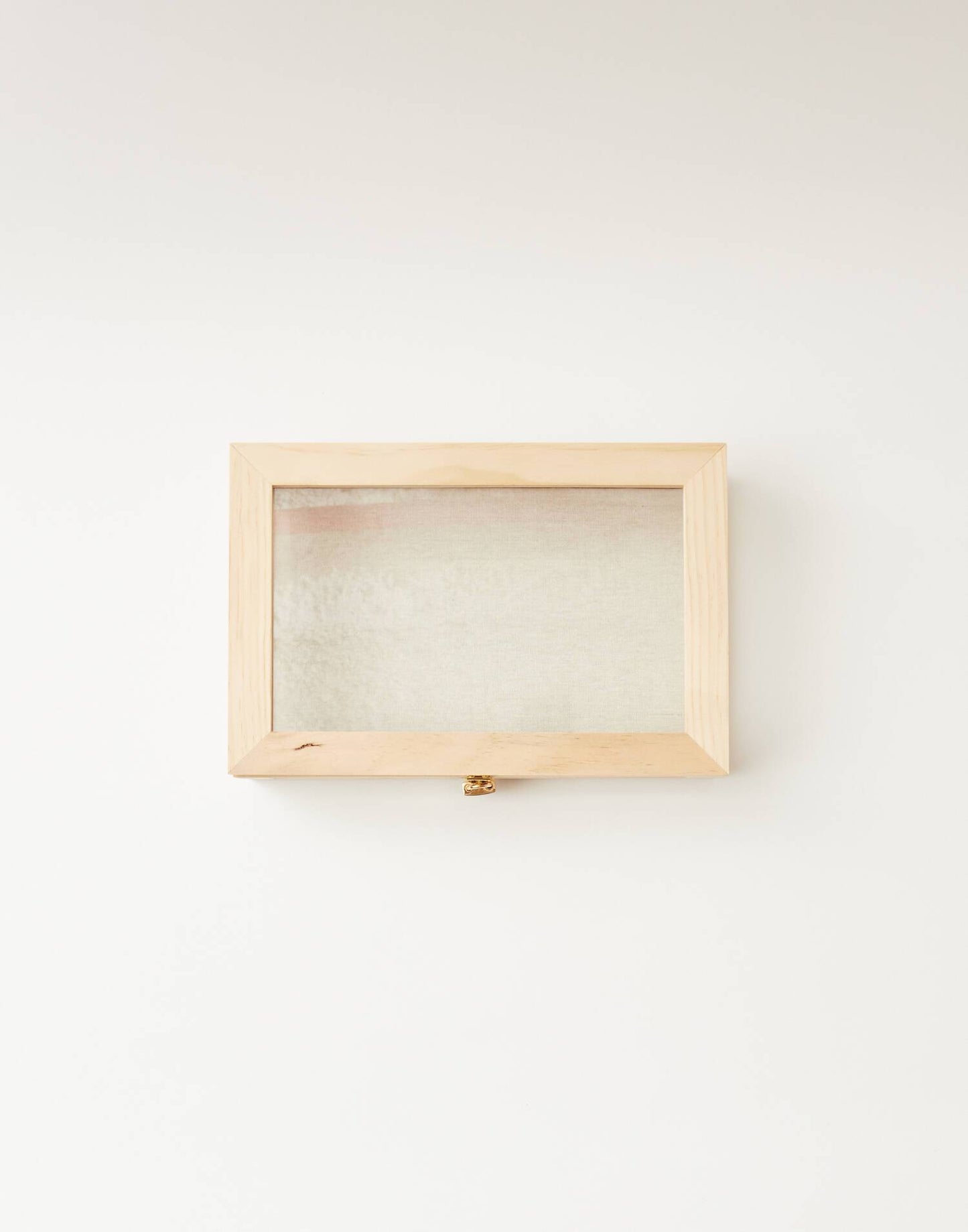 Small glass and wood display case