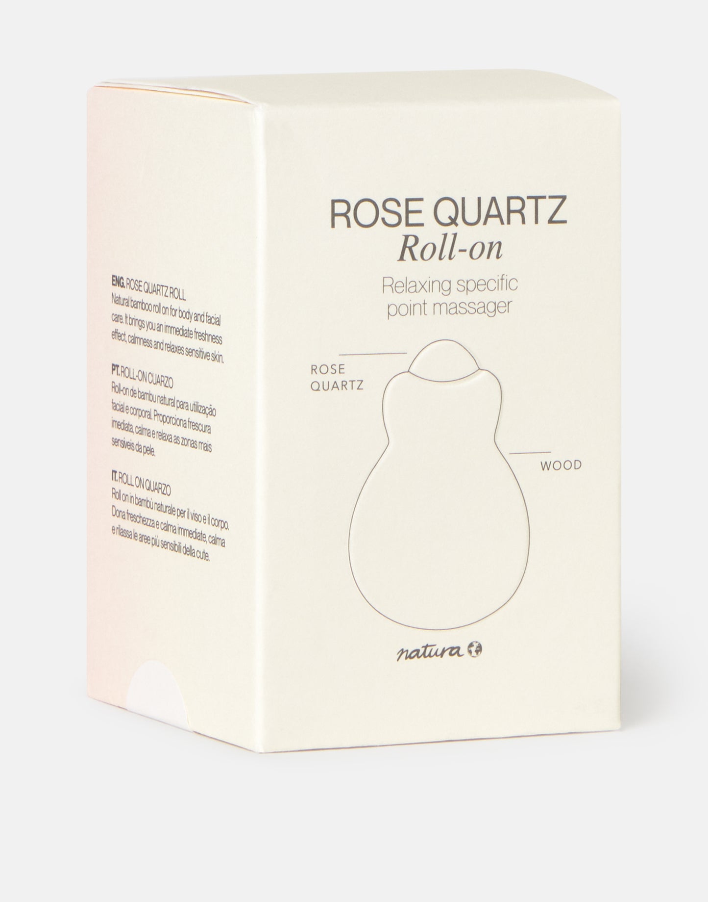 Quarzo rosa rosa e bambù