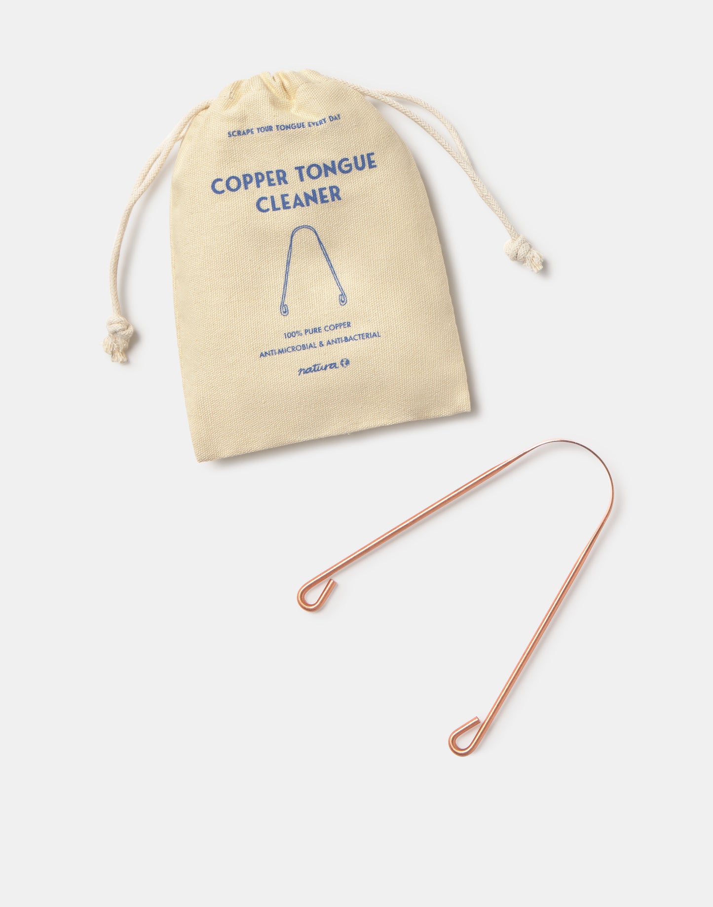 Limpiador de lengua metálico