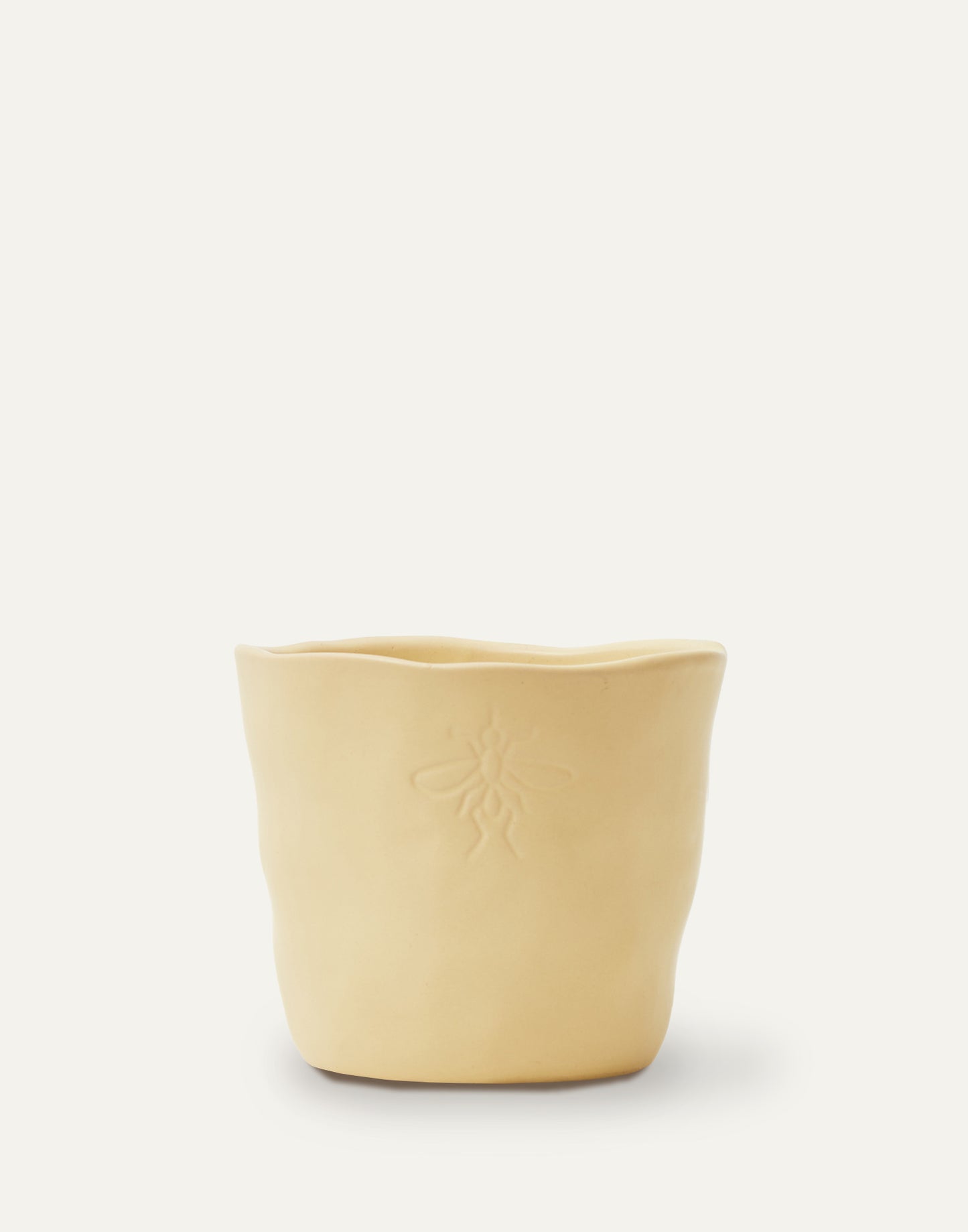 Candela citronella vaso di ceramica