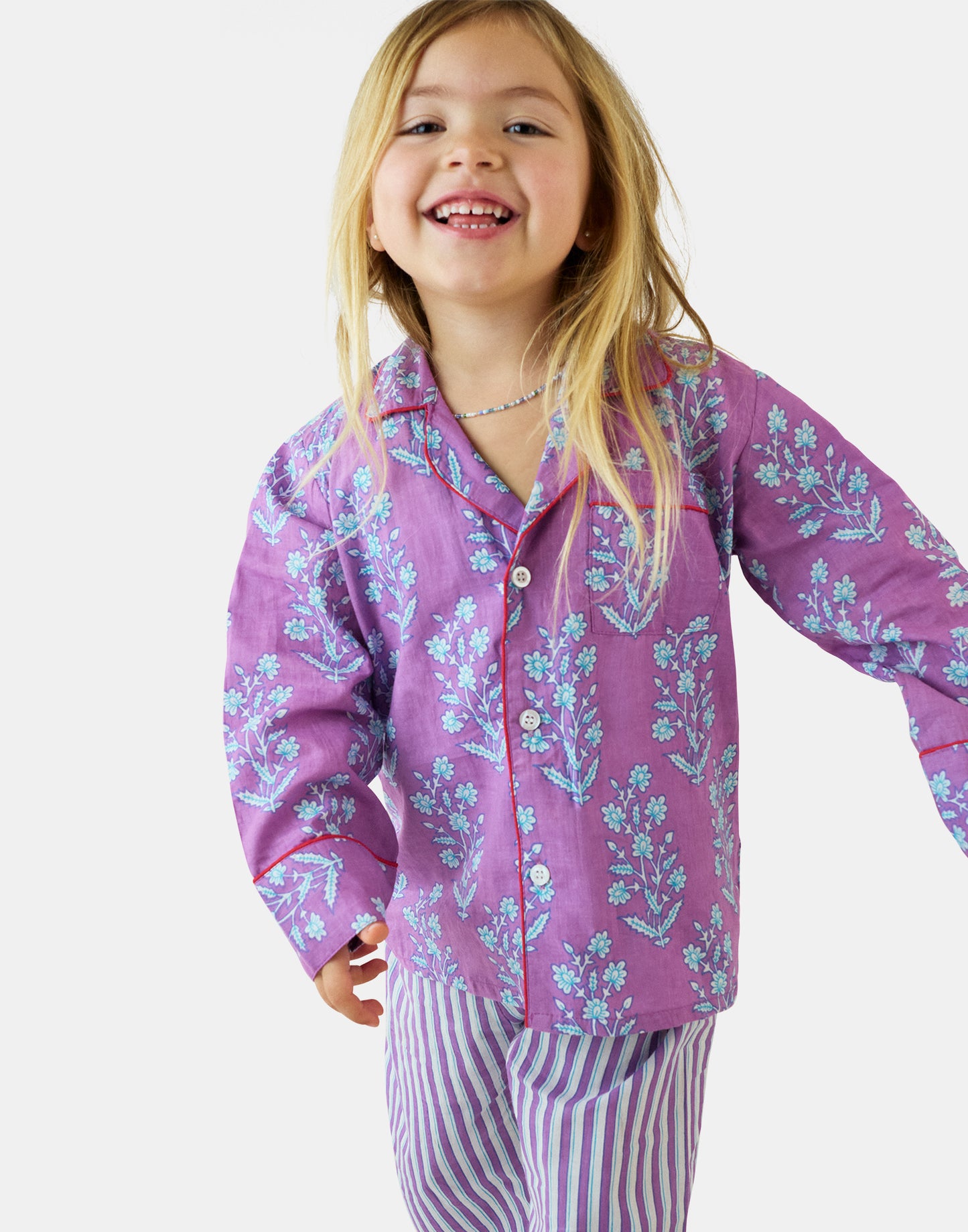 Kid's Jaya Flowers pajama set