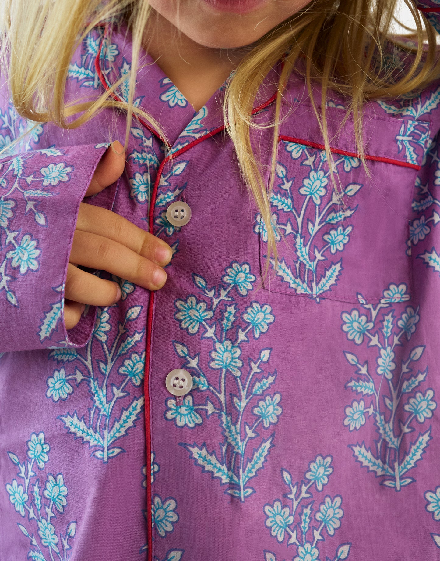 Kid's Jaya Flowers pajama set