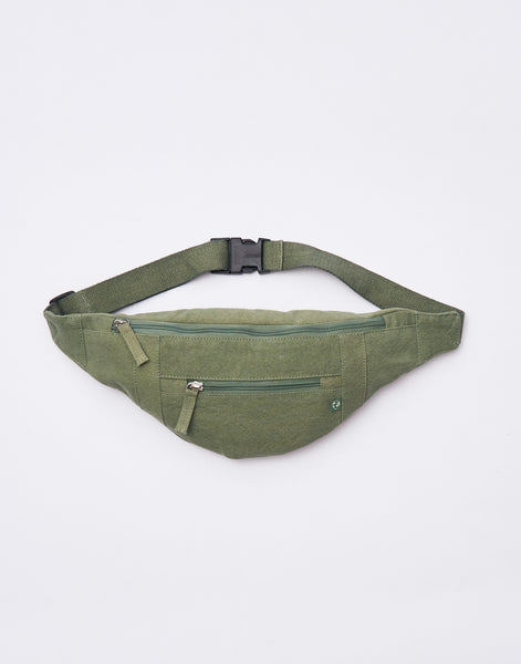 Washed canvas fanny pack