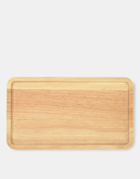 Rechteckige Holzschale