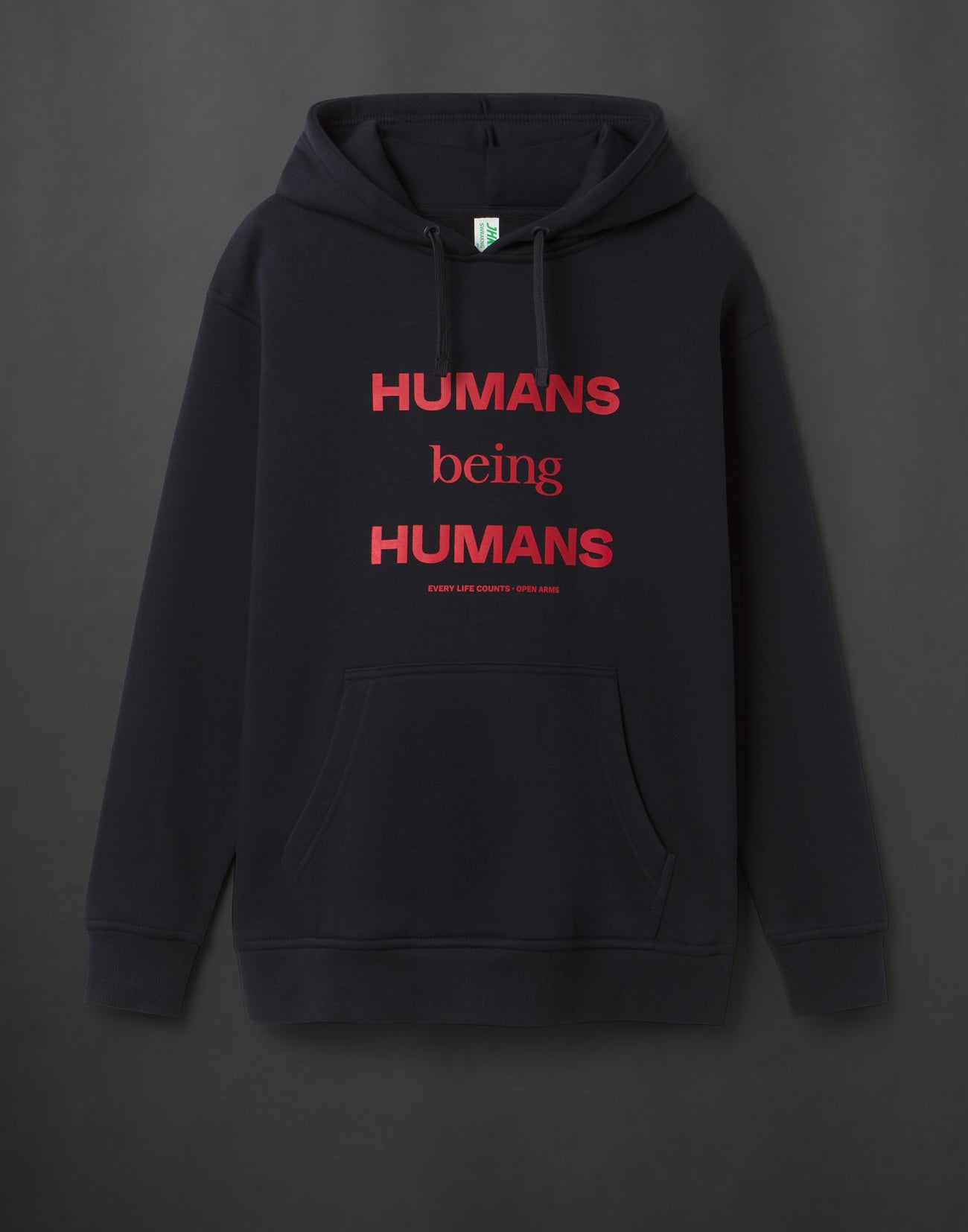 Sudadera Humans being humans Open Arms