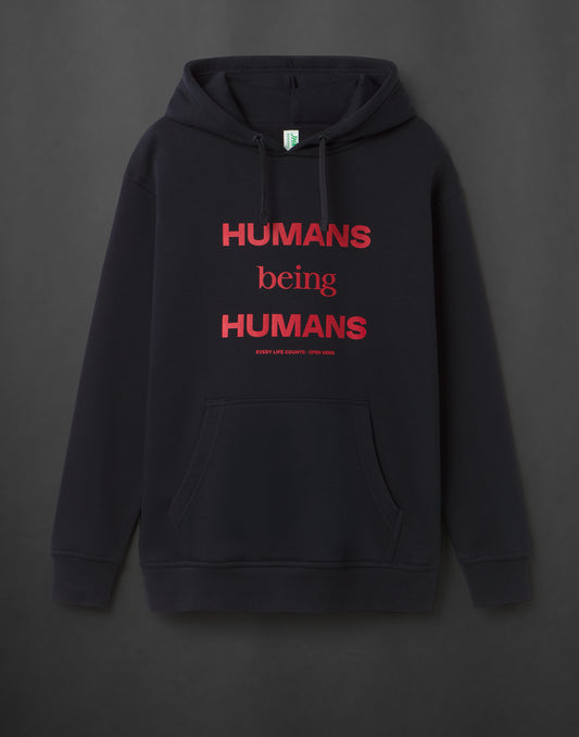 Sudadera Humans being humans Open Arms