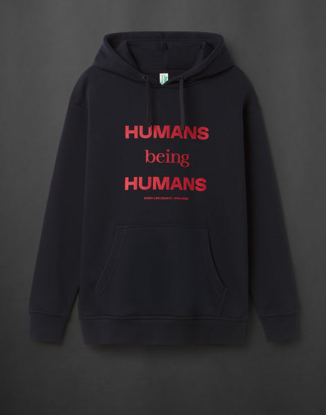 Sudadera Humans being humans Open Arms