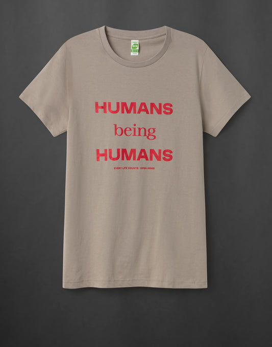 Camiseta Humans being humans Open Arms